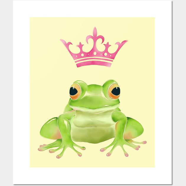 Frog prince Wall Art by watermelonium